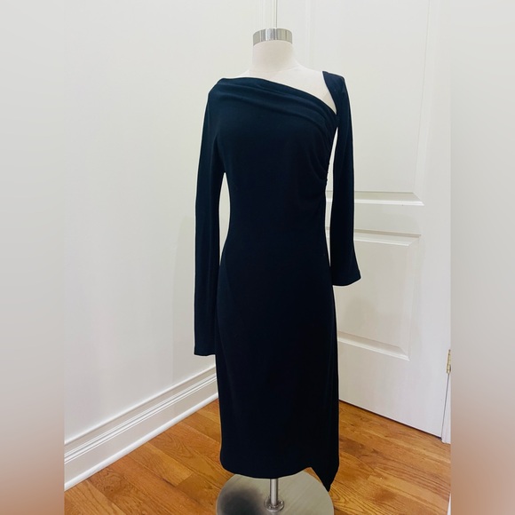 Donna Karan Dresses & Skirts - Donna Karan Elegant Black Off-Shoulder Dress